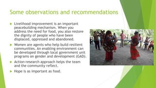 Farms not arms: The role of women in conflict-vulnerable communities in the Philippines