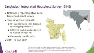 Exploring empowerment transitions of women and men in Bangladesh