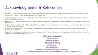 The monster-in-law effect: Linking qualitative observations to quantitative analysis on household structure, migration and empowerment in Nepal