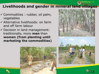 Gender issue in rural lowland management and development in Southern Sumatra