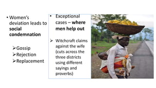 The gendered pattern of unpaid care work and its implication for women's agricultural opportunities in Uganda