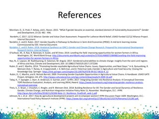 Designing options to narrow gender gaps in agricultural value chains using a resilience lens: Evidence from the Tahoua region of Niger
