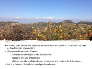 Designing options to narrow gender gaps in agricultural value chains using a resilience lens: Evidence from the Tahoua region of Niger