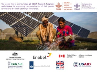 A Gender Transformative Approach: Why what and how?