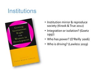 Measuring capacity for gender integration in small-scale fisheries governance