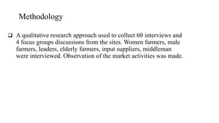 Gendered challenges of bargaining in agricultural value chain in the Eastern Gangetic Plains