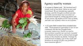 Gendered challenges of bargaining in agricultural value chain in the Eastern Gangetic Plains