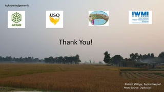 Gendered challenges of bargaining in agricultural value chain in the Eastern Gangetic Plains