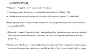 Gendered challenges of bargaining in agricultural value chain in the Eastern Gangetic Plains