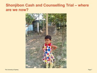 Shonjibon cash transfer and nutrition counselling trial in rural Bangladesh - the impact on women's empowerment