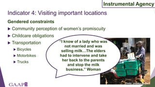 Understanding empowerment among retailers in the informal milk sector in peri-urban Nairobi: Informing an adaptation of the project-level Women's Empowerment in Agriculture Index