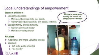 Understanding empowerment among retailers in the informal milk sector in peri-urban Nairobi: Informing an adaptation of the project-level Women's Empowerment in Agriculture Index