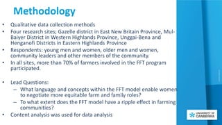 Learning to work as a farming family team: Farmer responses to a gender-inclusive approach to extension