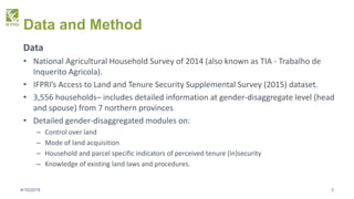 Perceived tenure (in)security in the era of rural transformation