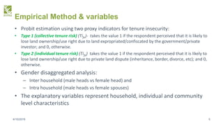 Perceived tenure (in)security in the era of rural transformation