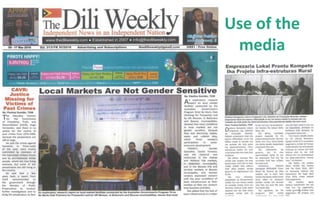 Supporting womens groups and networks- visibility, voice & influence in market systems and agriculture sector governance