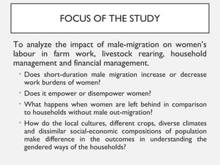 Short-duration male migration and women's autonomy - evidence from rural India