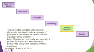 Developing measures of freedom of movement for gender studies of agricultural value chains