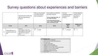Developing measures of freedom of movement for gender studies of agricultural value chains