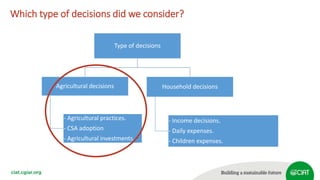 Intra-household decision-making processes: What the qualitative and quantitative data tell us