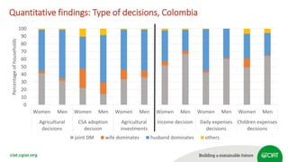 Intra-household decision-making processes: What the qualitative and quantitative data tell us