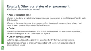 Rural transformation, empowerment, and agricultural linkages in Nepal