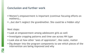 Rural transformation, empowerment, and agricultural linkages in Nepal