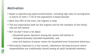 Rural transformation, empowerment, and agricultural linkages in Nepal