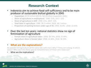 Scrutinizing the 'feminization of agriculture' hypothesis: trajectories of labour force participation in agriculture in Indonesia