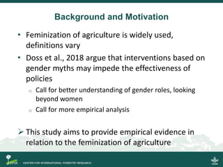 Scrutinizing the 'feminization of agriculture' hypothesis: trajectories of labour force participation in agriculture in Indonesia