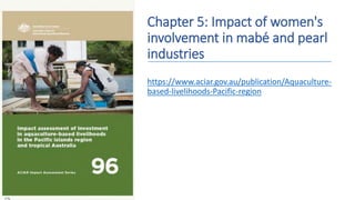 Pearl-based livelihoods empowering women in Fiji