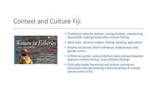 Pearl-based livelihoods empowering women in Fiji