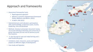 Pearl-based livelihoods empowering women in Fiji