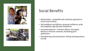 Pearl-based livelihoods empowering women in Fiji