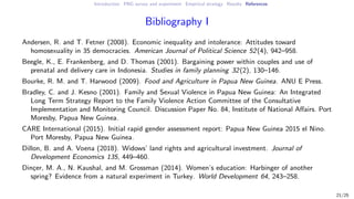 How do perceptions of relative poverty influence women's empowerment? Evidence from Papua New Guinea