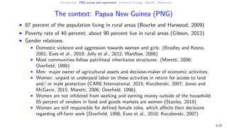 How do perceptions of relative poverty influence women's empowerment? Evidence from Papua New Guinea