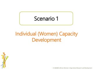 Expanding scope for gender integration and impact: moving beyond individual empowerment to institutional empowerment