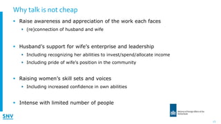 Why talk is not cheap - Boosting women's agribusinesses through dialogue: results and lessons from Kenya and Vietnam