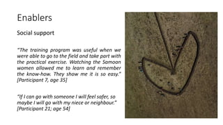 Empowering women in seaweed utilisation for food: A cross-country peer-led approach