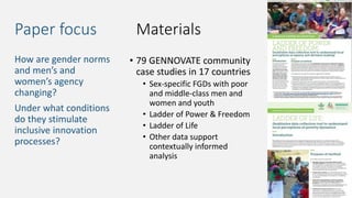 A community typology of social change devised from the bottom-up