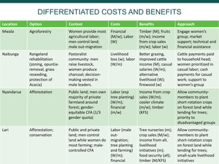 Forest landscape restoration in Kenya: Addressing gender equality