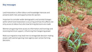 Land restoration and changing gender dynamics in the drylands of eastern Kenya