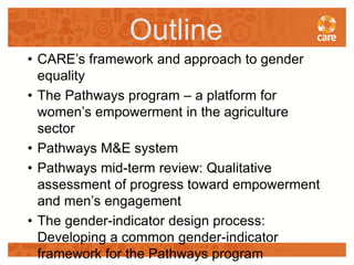 Facilitating transformative processes for measuring and promoting gender-behaviour change in agriculture programming