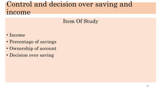 A descriptive analysis on the gendered distribution of labour and participation in household economic activities in Manipur, India