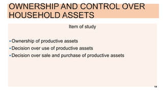 A descriptive analysis on the gendered distribution of labour and participation in household economic activities in Manipur, India