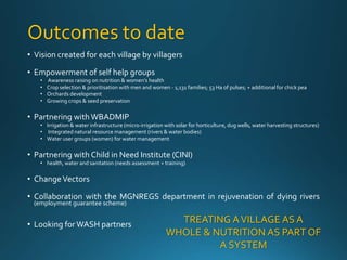 Ethical community engagement (ECE) to improve agriculture-nutrition links in resource poor communities - Lessons from the field