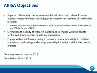What is possible in women's economic empowerment at the research business interface: the story of innovation in agricultural systems in Indonesia