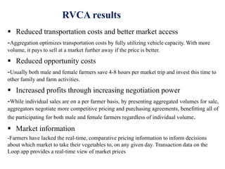 Gender, technology and agricultural value chain: Can market access help us improve nutritional security?