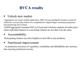 Gender, technology and agricultural value chain: Can market access help us improve nutritional security?