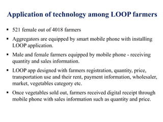 Gender, technology and agricultural value chain: Can market access help us improve nutritional security?